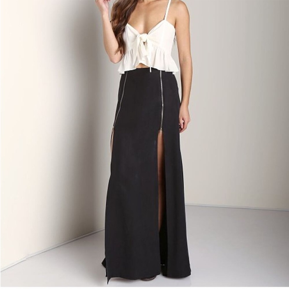 Stone Cold Fox - Front Zip Alejandro Skirt Black 2